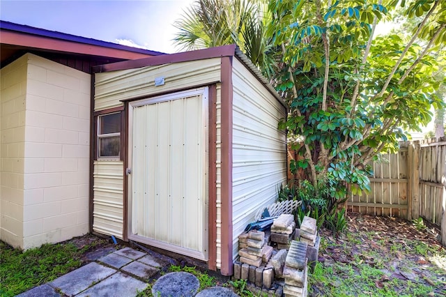 view of outbuilding