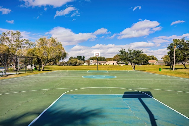 view of basketball court