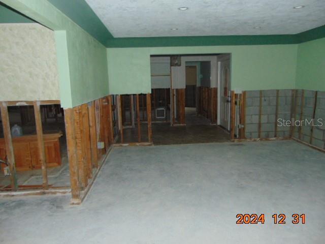 view of spare room