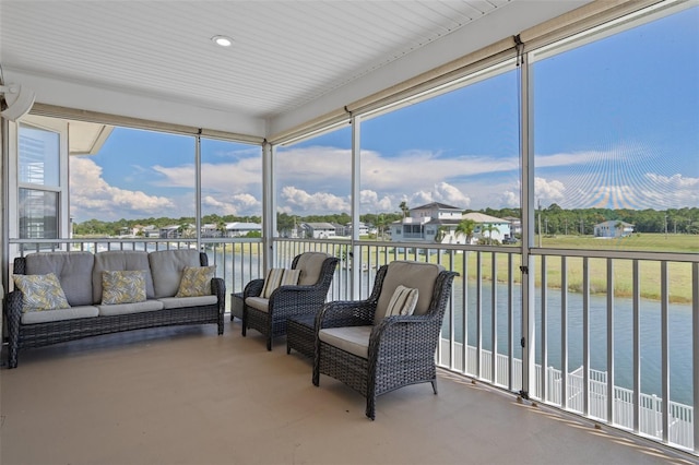 sunroom / solarium with plenty of natural light