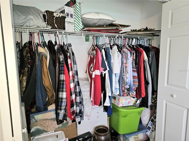 view of closet