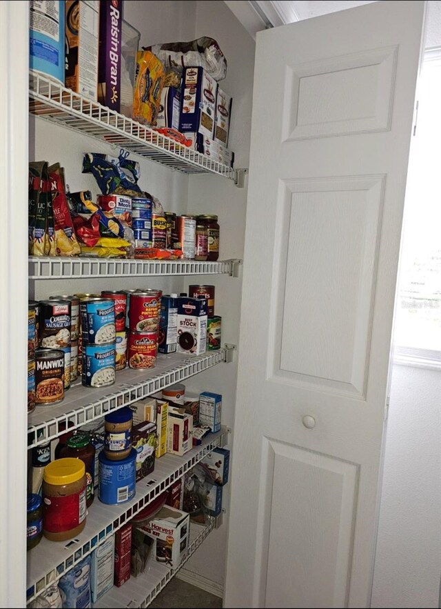 view of pantry