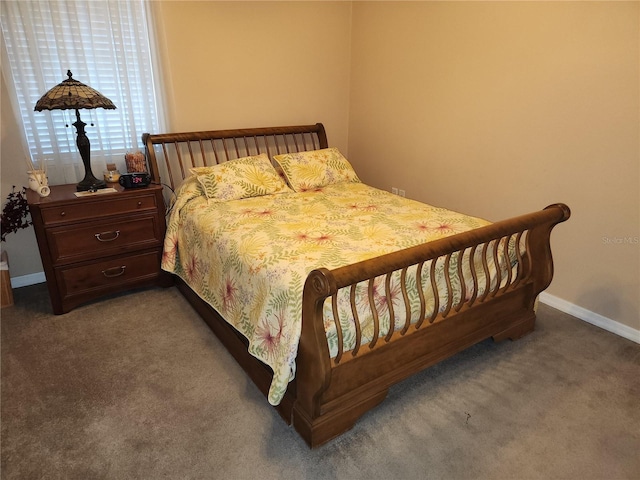 bedroom with carpet