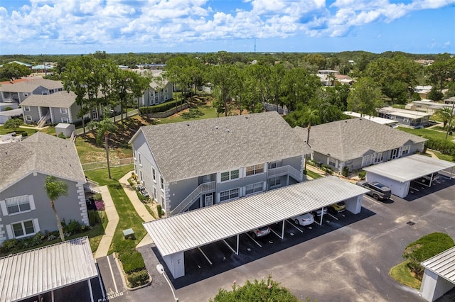 bird's eye view with a residential view