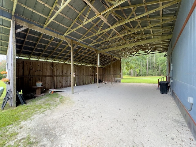 view of stable