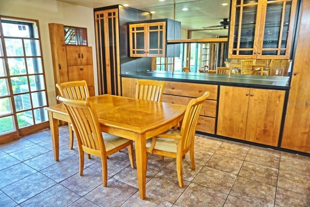 dining room with a healthy amount of sunlight