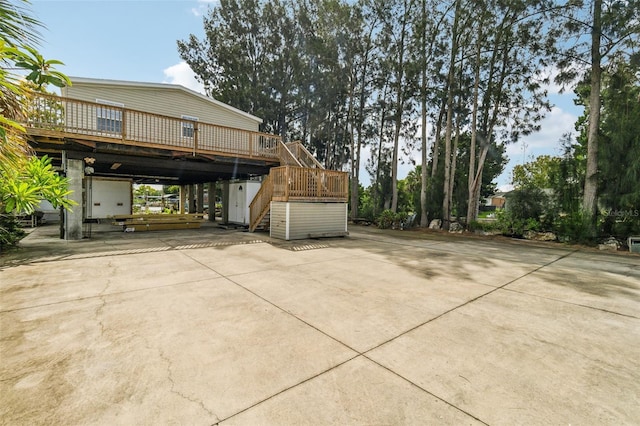 14904 Old Dixie Hwy, Hudson, FL 34667 - view of home's exterior featuring stairs and a deck