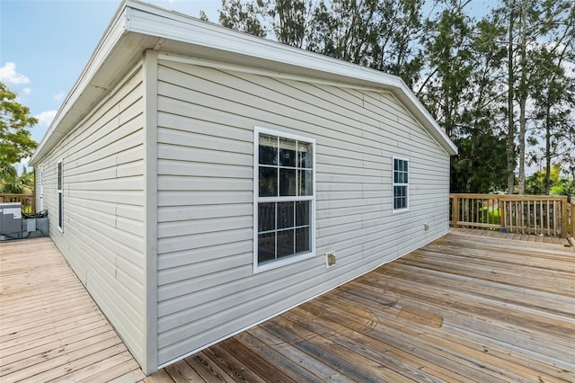 14904 Old Dixie Hwy, Hudson, FL 34667 - wooden terrace with central air condition unit