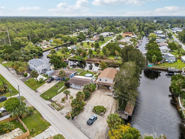 14904 Old Dixie Hwy, Hudson, FL 34667 - drone / aerial view with a residential view and a water view