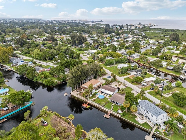 14904 Old Dixie Hwy, Hudson, FL 34667 - birds eye view of property featuring a residential view and a water view