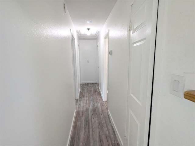 hall featuring hardwood / wood-style floors