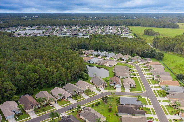 bird's eye view with a residential view