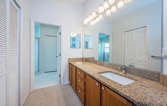 bathroom with vanity