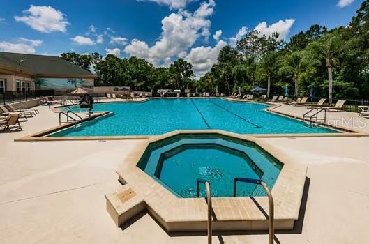 view of pool with a patio