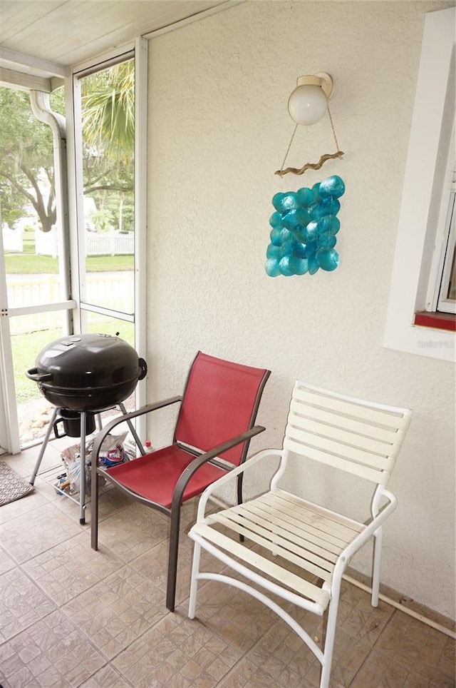 view of sunroom