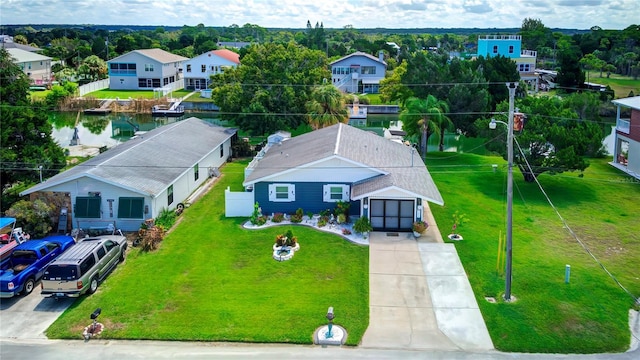 aerial view of residential area