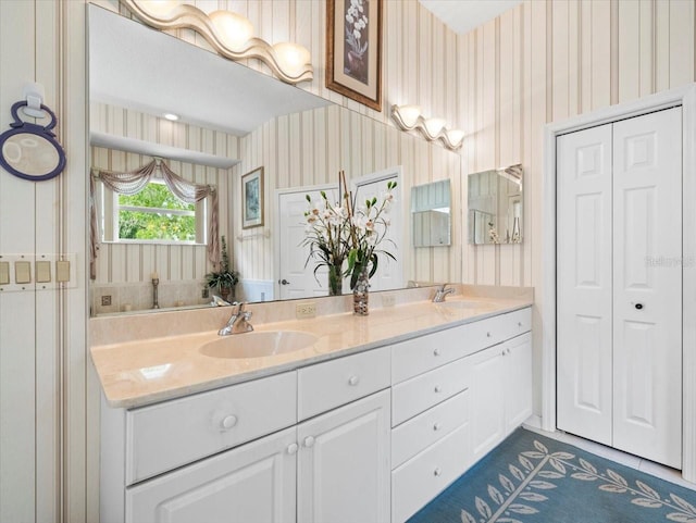 bathroom with vanity