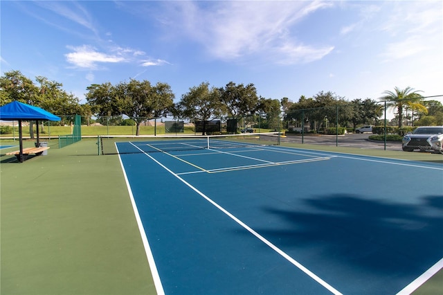 view of tennis court