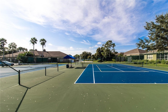 view of tennis court