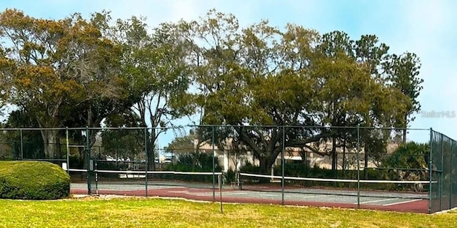 view of tennis court