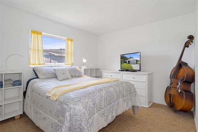 view of tiled bedroom