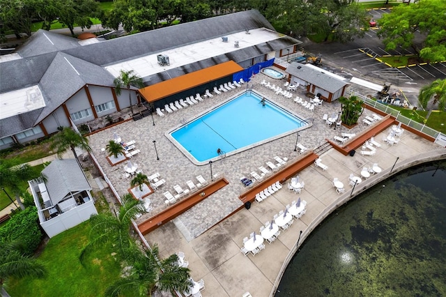 view of pool with a patio