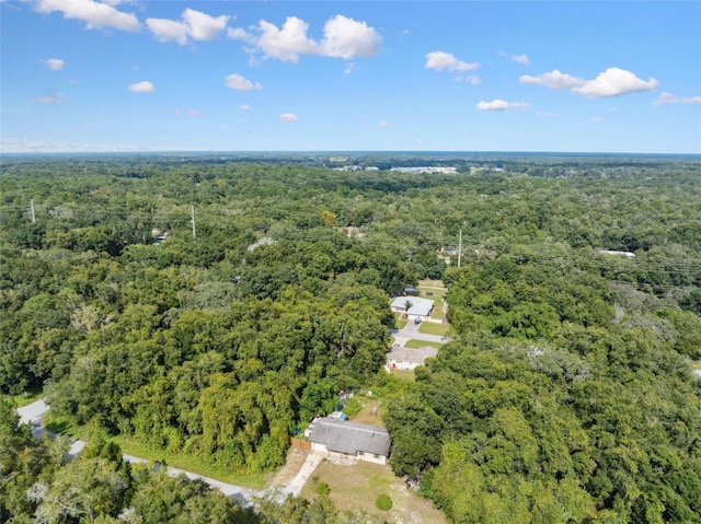 365 S Snapp Ave, Inverness, FL 34453 - birds eye view of property featuring a forest view