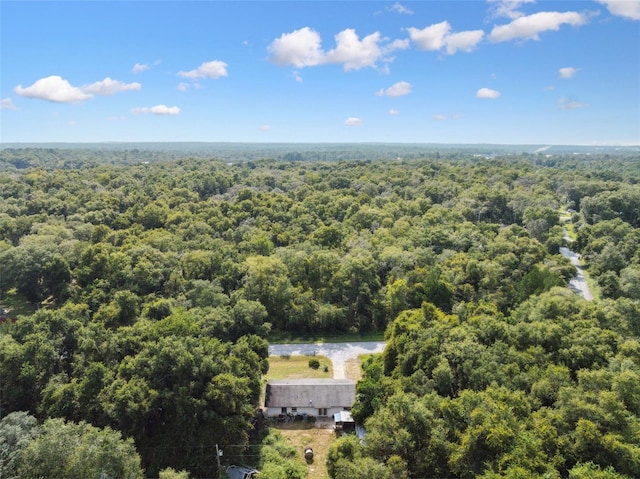 365 S Snapp Ave, Inverness, FL 34453 - birds eye view of property with a forest view