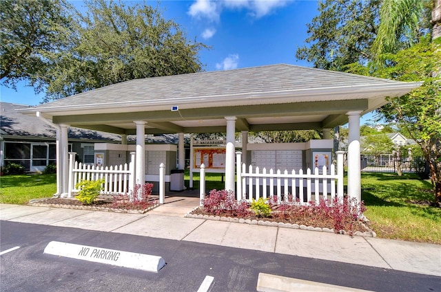 view of home's community featuring mail boxes