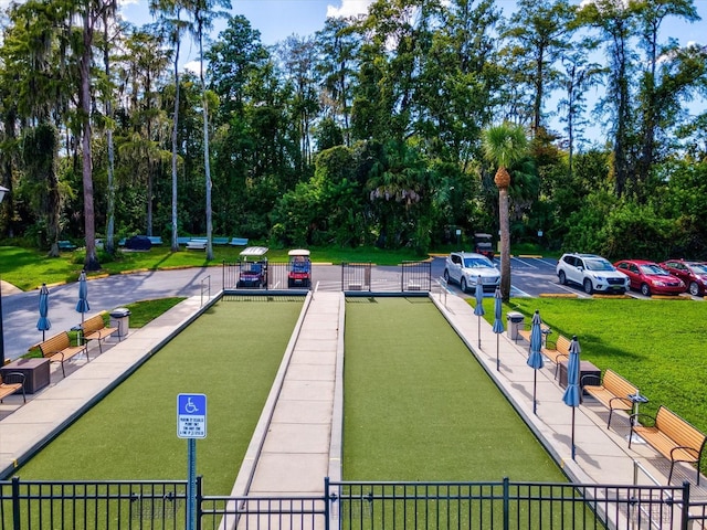 view of home's community featuring a yard