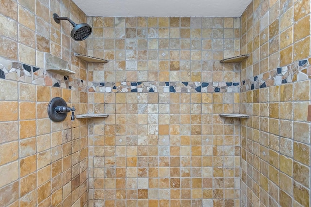 details with tiled shower