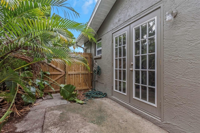 view of patio / terrace with french doors