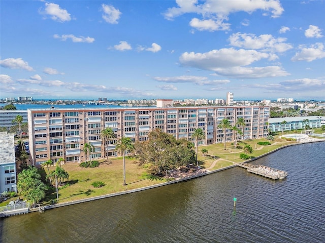 1847 Shore Dr S Unit 614, South Pasadena, FL 33707 - aerial view with a water view
