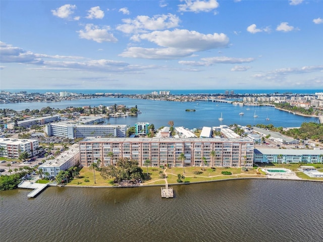 1847 Shore Dr S Unit 614, South Pasadena, FL 33707 - birds eye view of property featuring a water view