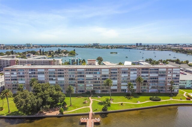 1847 Shore Dr S Unit 614, South Pasadena, FL 33707 - bird's eye view featuring a water view