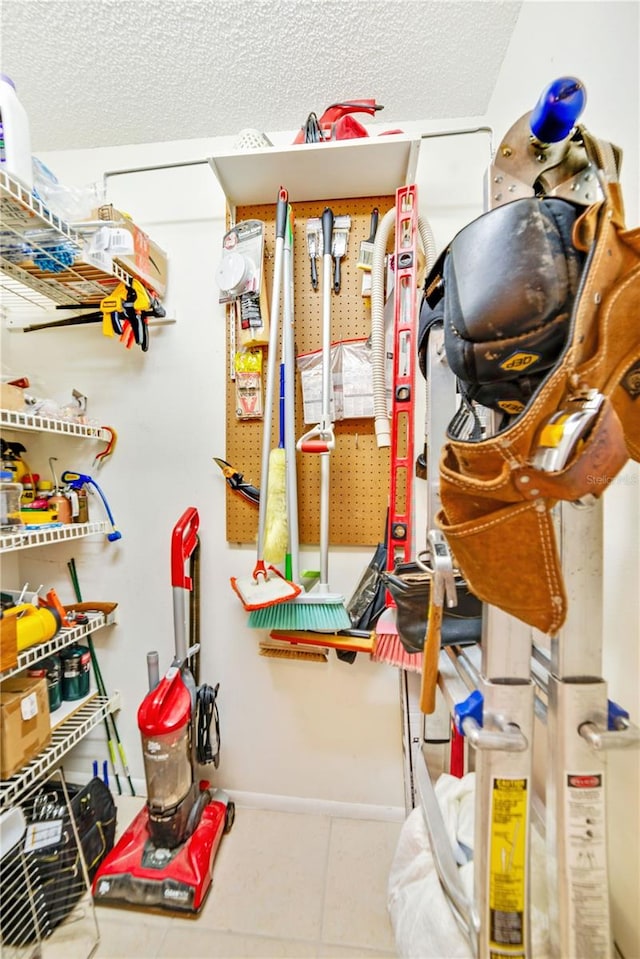 view of storage area