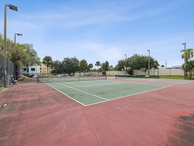 view of sport court