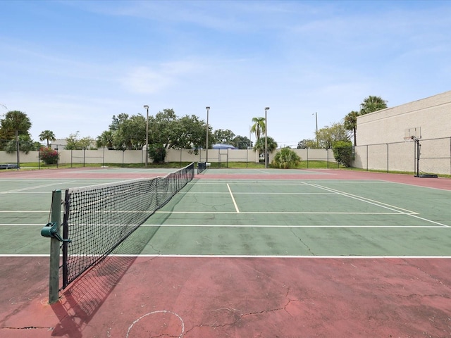 view of sport court