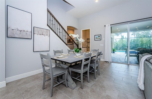 view of dining room