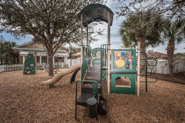 view of jungle gym