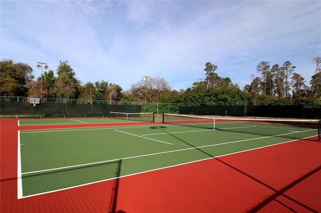 view of sport court