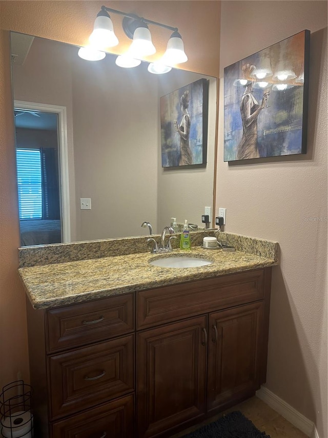 bathroom with vanity