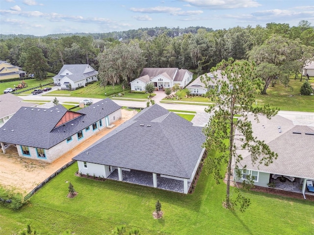 bird's eye view featuring a residential view