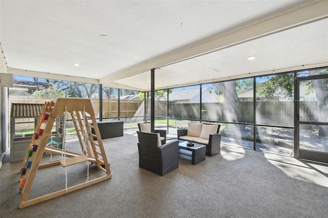 sunroom / solarium with a wealth of natural light