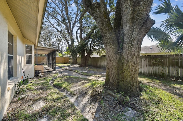 view of yard featuring a patio area