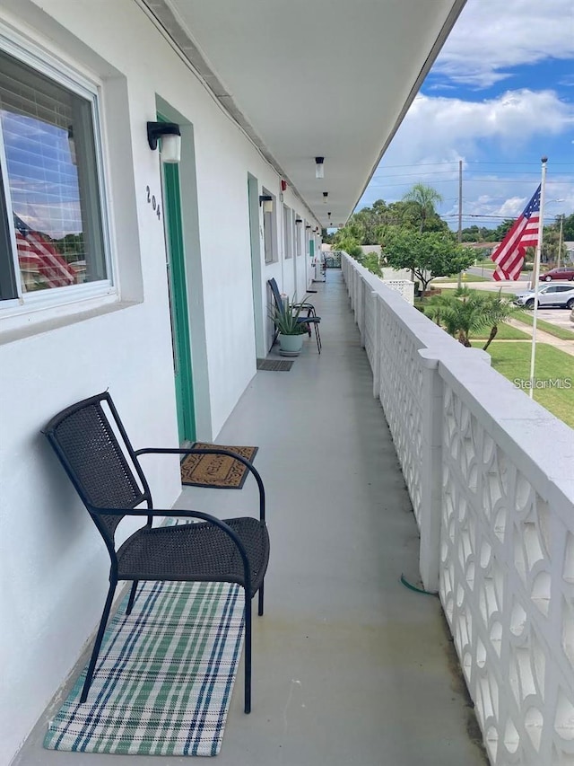 view of balcony