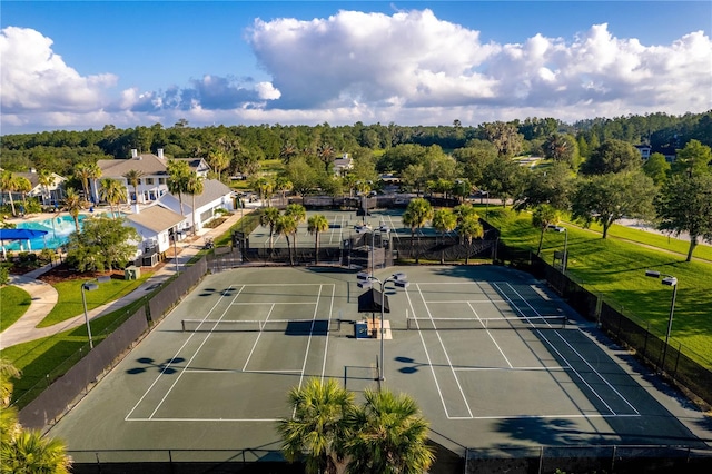 birds eye view of property