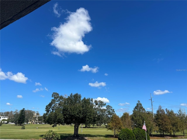 view of home's community featuring a lawn