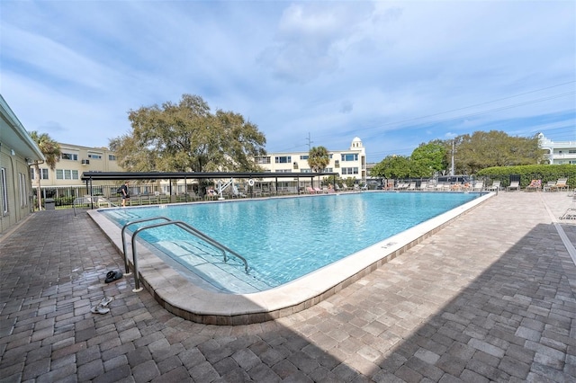 view of pool with a patio area