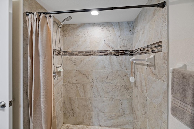 bathroom with walk in shower